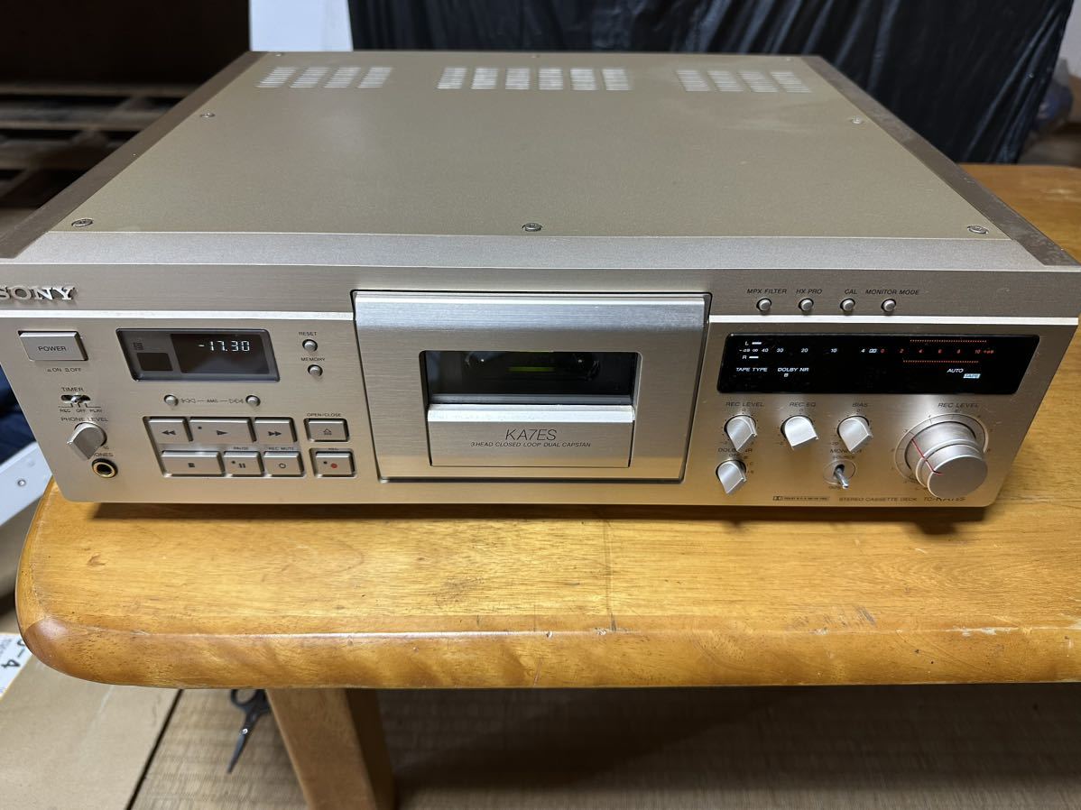 SONY ソニー TC-KA7ES ステレオ カセットデッキ オーディオ 音響機器 ジャンク N7789045