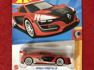 即決 ホットウィール RENAULT SPORT R.S. 01 赤 HotWheels ルノー スポール RS01 ルノースポール HW TURBO 未開封