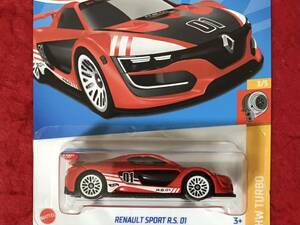 即決 ホットウィール RENAULT SPORT R.S. 01 赤 HotWheels ルノー スポール RS01 ルノースポール HW TURBO 未開封