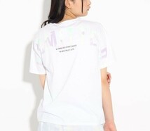 新品　PINK-latte【コットン100%/毛玉になりにくい】バックBIGロゴTシャツ　レモンイエロー(090)　15(150cm)　定価1089円_画像5