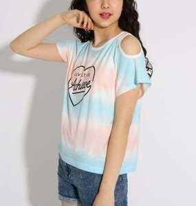 新品　PINK-latte　タイダイ Ｔシャツ　 サックス(090)　　02(M165cm)　定価2530円