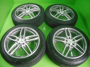 PCD112 ベンツ AMG W176純正 A1764010700 7.5j/+52 ハブ約67㎜ ブリヂストン VRX2 225/45R18 製造21年 約9分山 4本セット! 中古 Aクラス