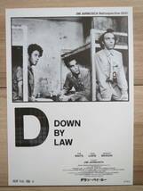 映画チラシ JIM JARMUSCH Retrospective 2021 DOWN BY LAW 洋画 劇場版ちらし ジム・ジャームッシュ ダウン・バイ・ロ― トム・ウェイツ_画像1