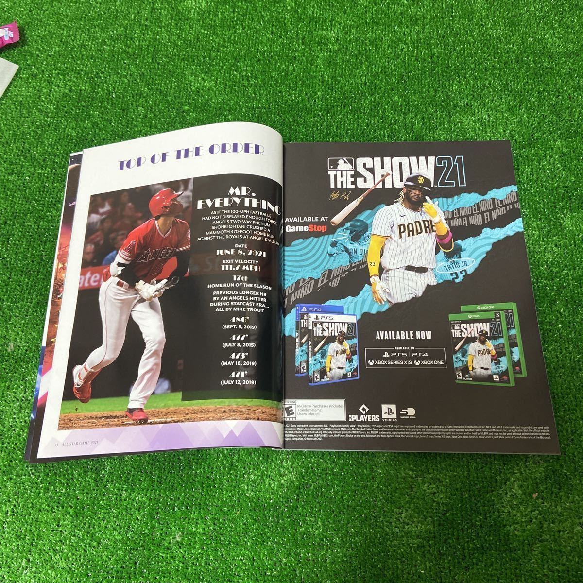 残1大谷翔平オールスター公式本パンフレットカタログチャールズ