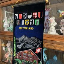 欧州ヨーロッパ　スイスのタペストリー　ヴィンテージ雑貨/60’s70's店舗什器ブロカント蚤の市イギリスフランス北欧アンティーク東欧_画像1