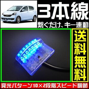  Daihatsu Mira e:S .# синий,LED сканер #3шт.@ линия .. только макет охранной сигнализации -*varad такой как стеклоочиститель .HONET.. подключение возможность 