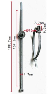 バンパー　ケーブル　タイ VW Audi Skoda SEATに適合 純正品番 :3W0971838 10個