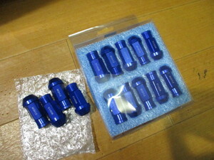  Hiace 6 hole total 24ps.@ racing nut Toyota Mazda other blue penetrate type length 50.M12*P1.5*19HEX light weight duralumin aluminium nut 