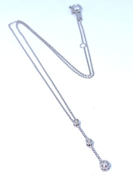 スターモチーフ 天然ダイヤモンドネックレス K18WG D0 15ct|PayPayフリマ