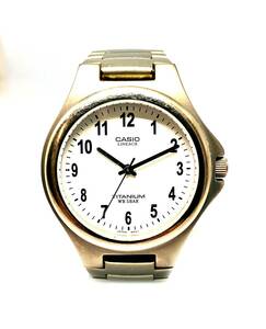 [ быстрое решение ]*CASIO Casio LINEAGE TITANIUM кварц LIN-163 titanium аналог наручные часы мужской Vintage работа товар 