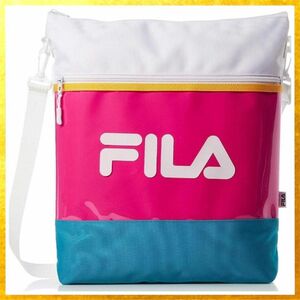 FILA★★フィラ ショルダーバッグ 斜めがけ 大容量 A4 カジュアル ピンク 可愛い 通学 スポーツバッグ 男女兼用