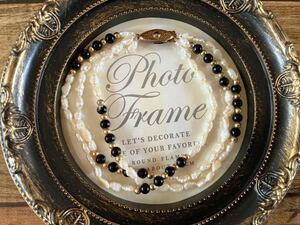 上品 バロックパール 3連 ブレスレット アンティーク アクセサリー レディース antique baroque pearl bracelet vintage accessory F1