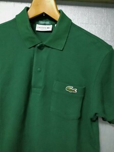 限定モデル!日本製!正規品!ラコステLACOSTEポケット付ビッグワニEXCLUSIVE EDITIONメンズ半袖ポロシャツ2送料安!