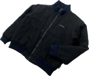 Carhartt ☆ タフな素材◎ コーデュラ ジップアップ ブルゾン 中綿 ブラック L相当 秋冬 無骨 ストリート アメカジ 古着 カーハート■DK197