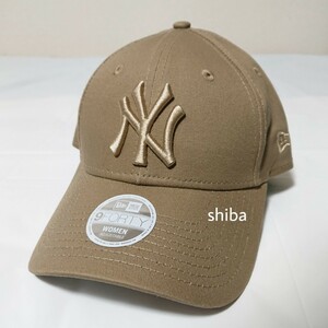 NEW ERA New Era lady's wi men's 9FORTY cap hat NYyan Keith coffee Brown tea color 