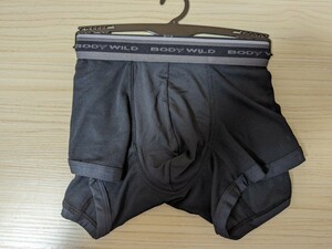 Mサイズ BODY WILD ボクサーパンツ 黒色 メッシュ ボディワイルド GUNZE グンゼ SPORTS & LIFE