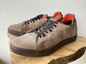 [CAFENOIR] Cafe noire s.-do leather sneakers dark brown 44/27.5-28cm degree 