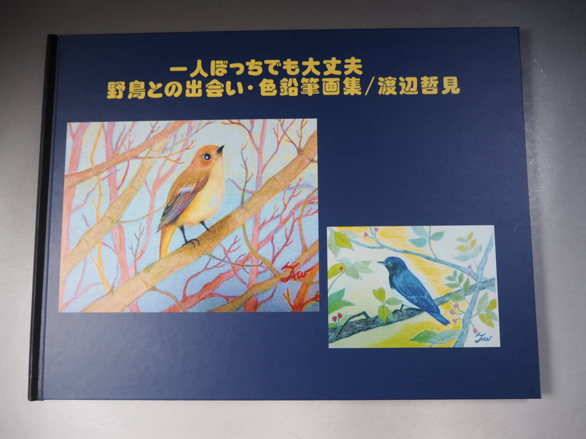 It's ok to be alone Encounter with wild birds/Colored pencil drawing collection Tetsumi Watanabe, painting, Art book, Collection of works, Art book