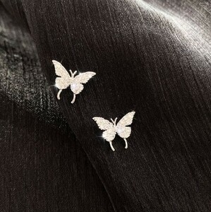 蝶々ピアス バタフライ 可愛い 両耳左右セット レディース カジュアル ファッション アクセサリー シルバー925 新品 未使用 送料無料 