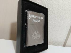 ロータス エンブレム限定ZIPPO未使用品★GROUP LOTUS RACING ボディショップ ハッピー 両面加工★2006年11月製造 箱、保証書付 英国車