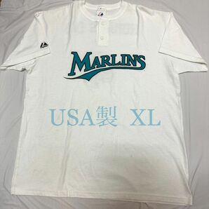 90s USA製 マジェスティック ヘンリーネックTシャツ XL