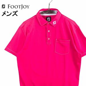 FOOT JOY フットジョイ 半袖ポロシャツ L メンズ ピンク ゴルフウェア 2307-NP-1760-G09