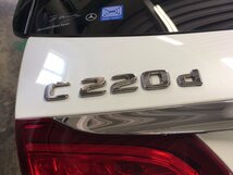 凹みなし美品！ ベンツ C220d W205 S205 バックドア リアゲート プライバシーガラス 白799U 2016年_画像9