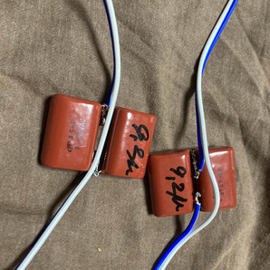 保護用コンデンサー 8オーム ツイーター2200Hz 16オーム 1100Hz 以上用 ステレオペア232729ー11