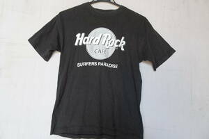 Hard Rock CAFE/ハードロックカフェ/半袖Tシャツ/フロントロゴプリント/モノトーンカラー/カジュアル/黒/ブラック/XSサイズ(7/27R)