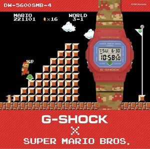 【新品/保証期間内】G-SHOCK Gショック スーパーマリオブラザーズ 限定モデル 腕時計 DW-5600SMB-4JR
