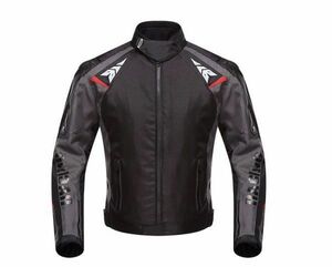 新品SALE! DUHAN 防水 バイクジャケット メンズ ライダースブルゾン プロテクター付き オートバイ 春夏秋冬レーシング オールシーズン L