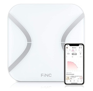 MA1500【薄型 高性能体重計】FiNC SmartScale CS20E mini★体重計/BMI/内臓脂肪/体脂肪/体年齢/基礎代謝/皮下脂肪 etc 11項目測定★未使用