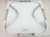 MA1500【薄型 高性能体重計】FiNC SmartScale CS20E mini★体重計/BMI/内臓脂肪/体脂肪/体年齢/基礎代謝/皮下脂肪 etc 11項目測定★未使用_画像3