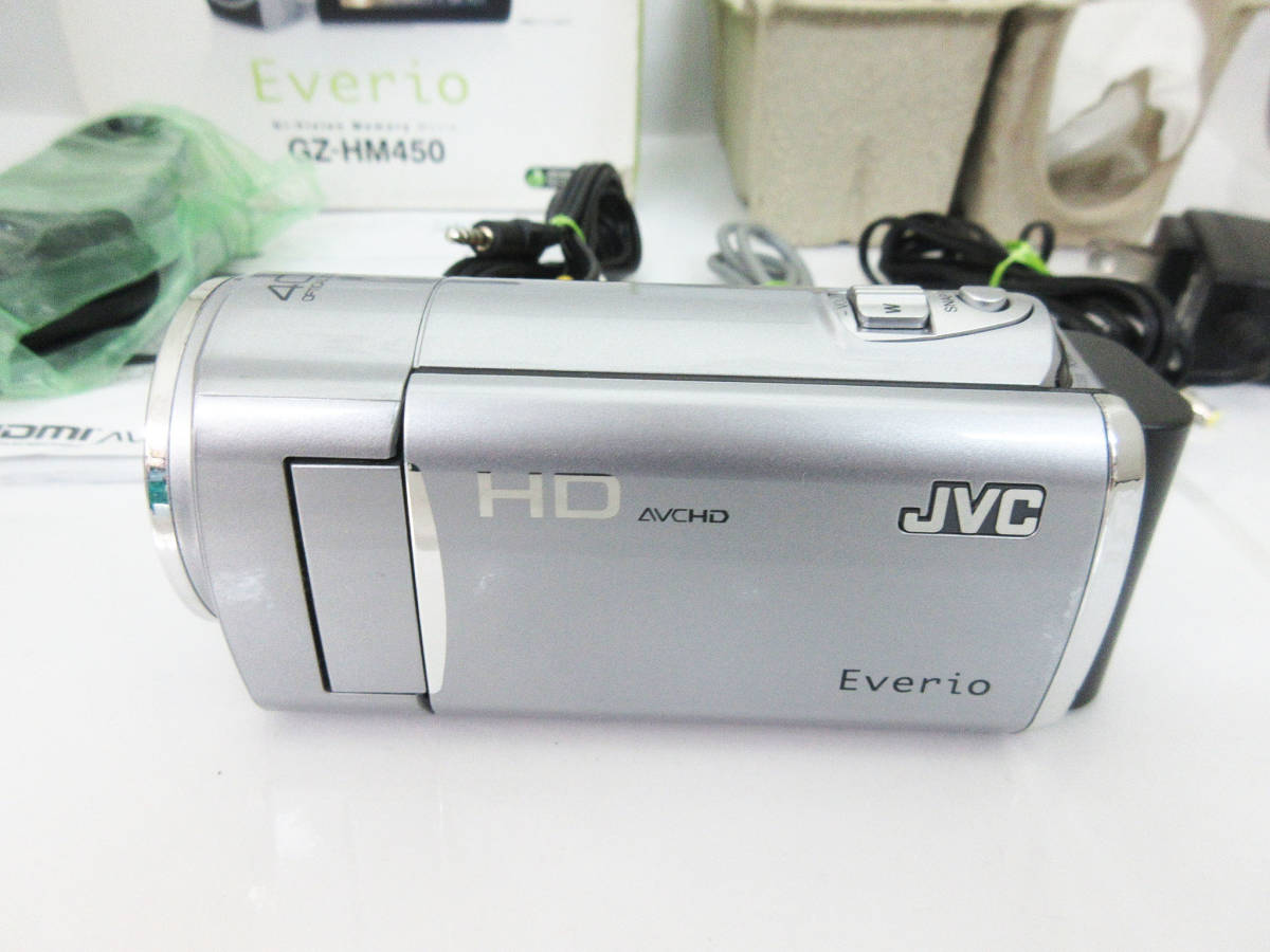 F6554【デジタルビデオカメラ】JVC Everio GZ-HM450☆ハイビジョン