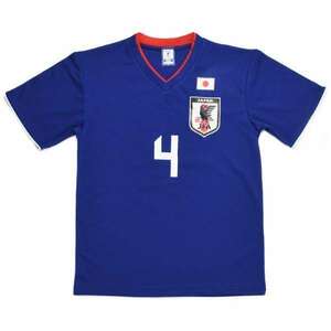 MA2168●サッカー ウェア●日本代表 本田圭佑 ♯4●JFA 侍ブルー●メンズ Tシャツ 半袖 プレーヤーズ●XSサイズ●O-024●練習着に●未使用