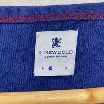 R.NEWBOLD アールニューボールド 長袖Tシャツ 長袖カットソー ロンT サイズM ブルー 青 メンズ トップス 最落なし （R6）_画像5