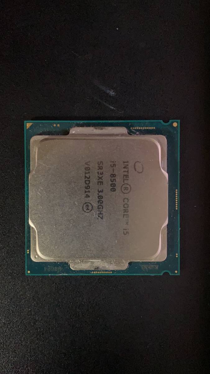 Intel I5-8500 LGA 1151 中古分解品BIOS起動確認社内管理番号F23