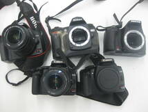 【5台セット】デジタル一眼レフカメラ いろいろセット NikonD70 CanonEOSKissDigitalX PENTAXK100 EOSKissX2_画像1