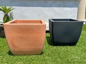  Italy made planter Bellona *30cm H28cm 10 number corresponding VERONA30 resin made flower pot square plant pot maru kio-ro[ special sale goods ]