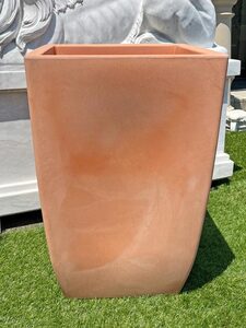  Italy made planter milano *50cm H75cm 16 number corresponding square terra‐cotta plant pot resin light maru kio-ro potted plant [ special sale goods ]