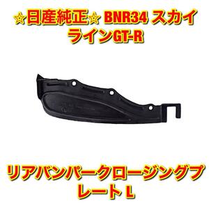 【新品未使用】スカイラインGT-R BNR34 リアバンパークロージングプレート マッドフラップ 泥除け 左側単品 L NISSAN 日産純正品 送料無料