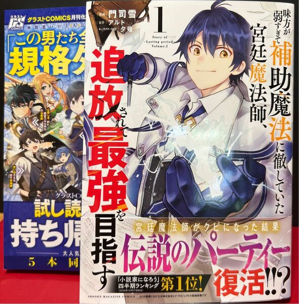 味方が弱すぎて補助魔法に徹していた宮廷魔法師、追放されて最強を目指す　1巻