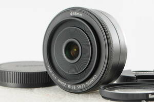 CANON EF-M 22mm F2 STM キヤノン Canon ★外観光学超美品★