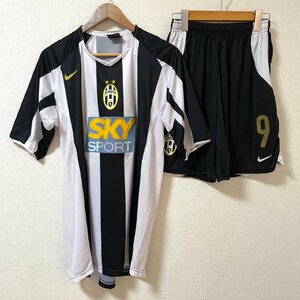 (^w^)b ユヴェントス 背番号 9 ユニホーム 半袖 上下 セットアップ 黒×白 JUVENTUS SKY SPORT NIKE SOCCER SPORTS ロゴ セリエA 7292EE