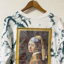 (^w^)b エアウォーク タイダイ柄 フェイク フェルメール ロングスリーブ 長袖 Tシャツ ロンT AIRWALK ロゴ 絵画 かっこいい M 7345EE_画像4