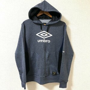 (^w^)b アンブロ スウェット プルオーバー パーカー グレー系 umbro Only Football DESCENTE デサント BIG ロゴ スポーツ ウェア L 7331EE