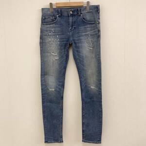 BAYFLOW DENIM SLIM SKINNY ダメージ加工 デニムパンツ ストレッチ メンズ W31 ベイフロー スキニージーンズ スリム テーパード 3060111 