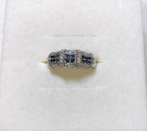 [ pawnshop Owari shop shop Tokyo ] *. another result attaching * Pt900 alexandrite diamond ring lady's natural 