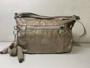 【質屋 尾張屋商店 東京】KIPLING キプリング ショルダーバッグ 茶