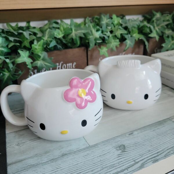 HELLOKITTY ペアマグカップ キティ 陶器 ダニエル マグカップセット 未使用 美品 SANRIO サンリオ ハローキティ